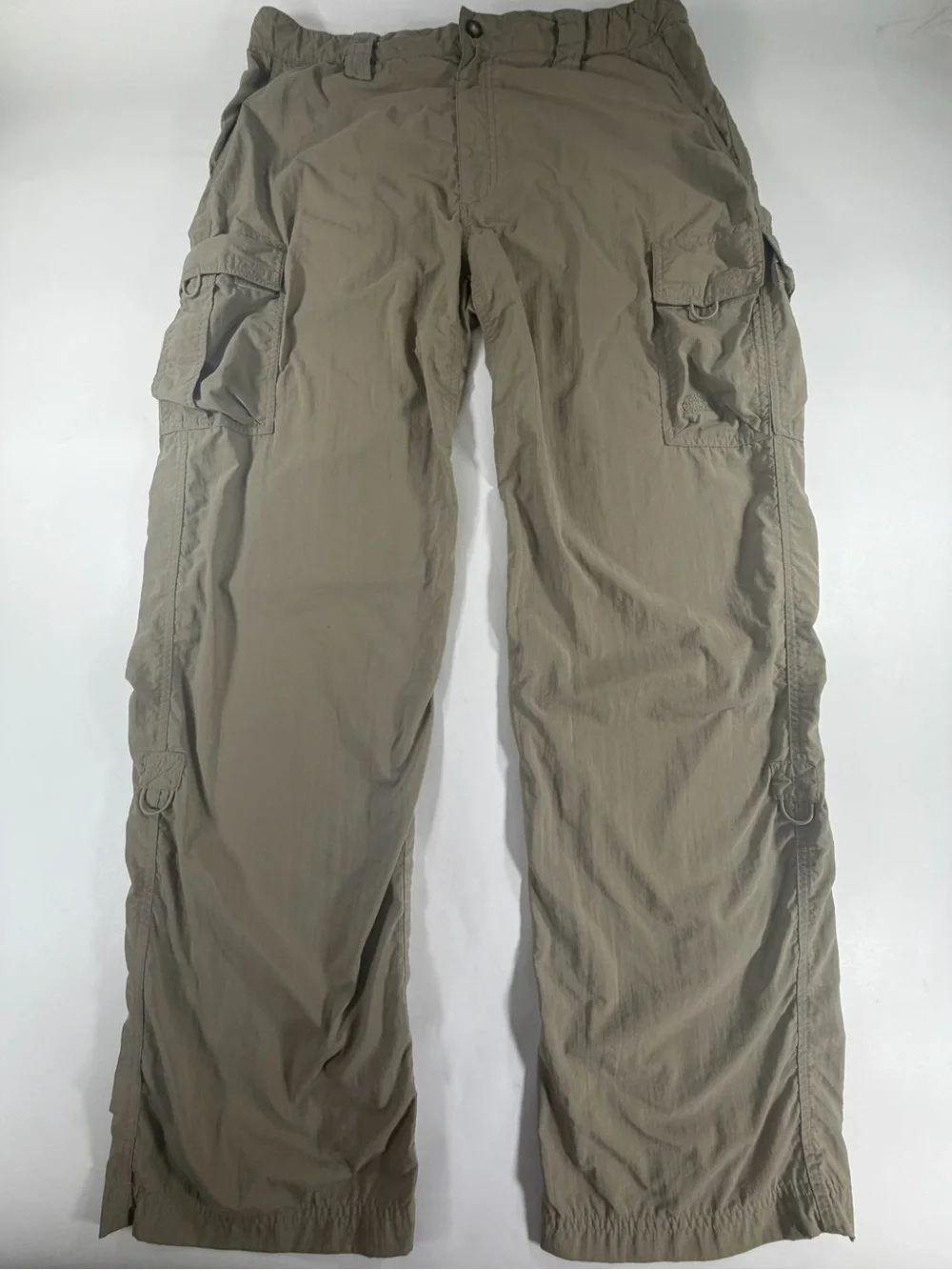 The North Face Cargo Hiking Pants Men’s Large Khaki Nylon Outdoor Travel